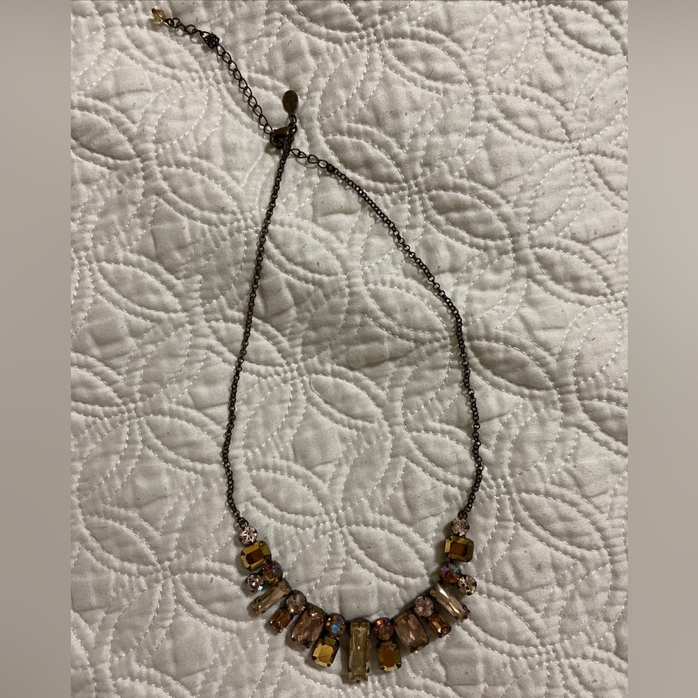 Sorrelli Swarovski Crystal Bar Necklace